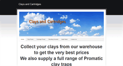 Desktop Screenshot of claysandcartridges.com