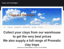 Tablet Screenshot of claysandcartridges.com